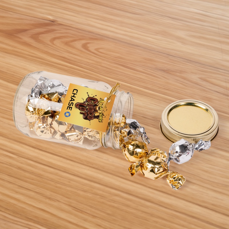 Mason Jar with Twist Wrapped Truffles 3