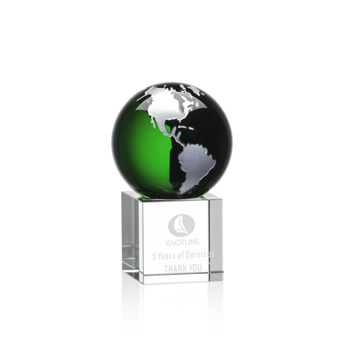 Haywood Globe Award - Green/Silver