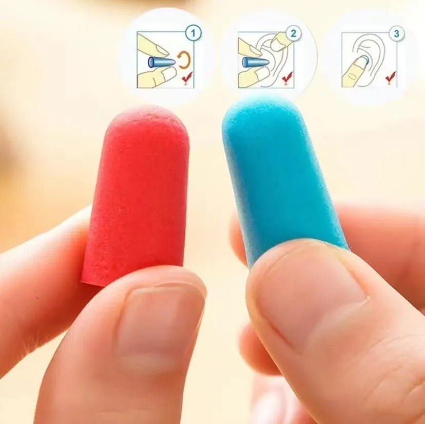 Noise-isolating earplugs in box 4