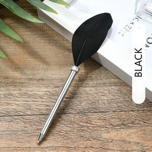 Short Tail Feather Metal Pen 3
