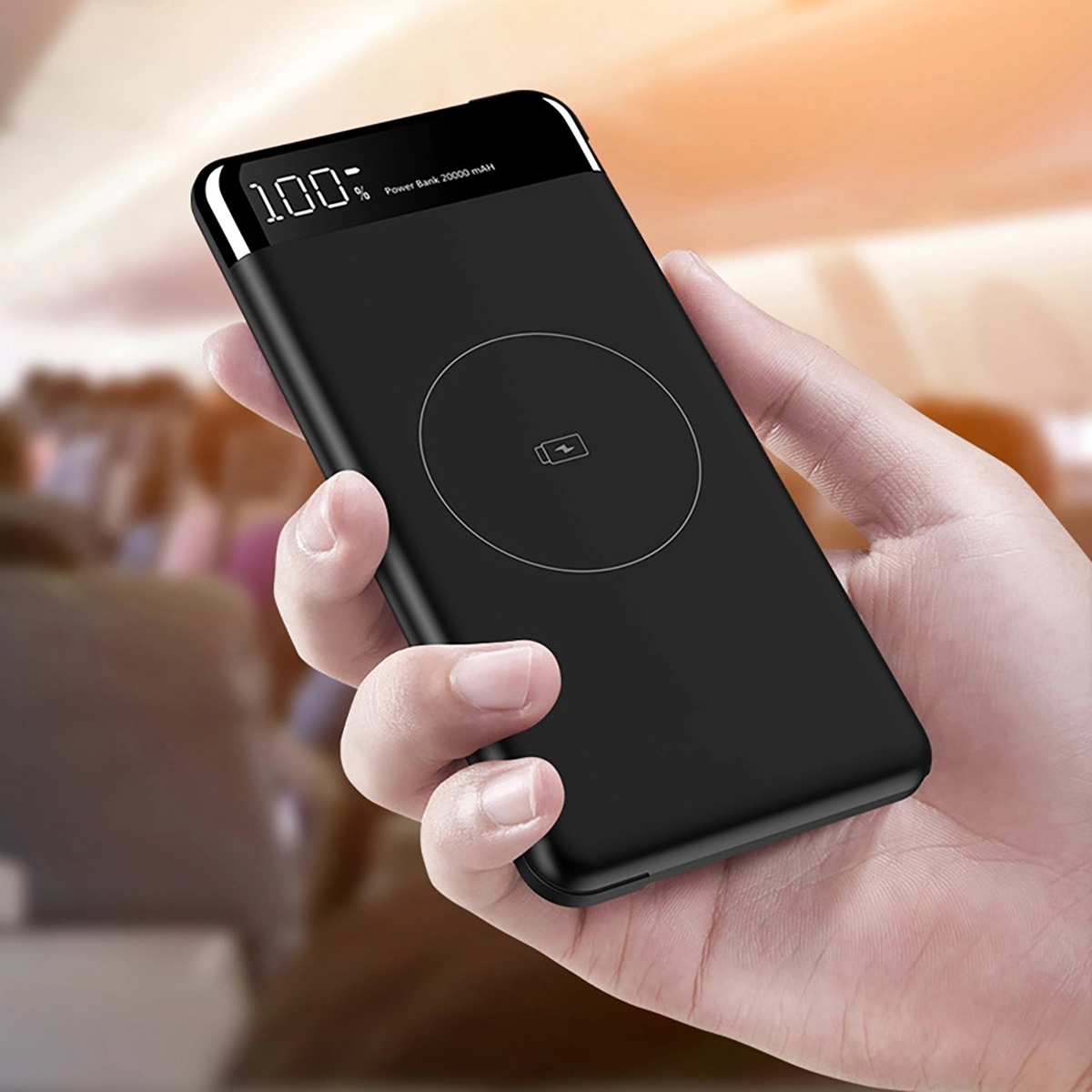Digital Display Wireless Charging Power Bank(10000 Mah) 4