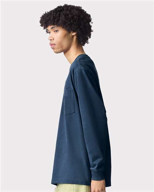 Unisex Super Heavyweight Long Sleeve Pocket Tee - 9410 7