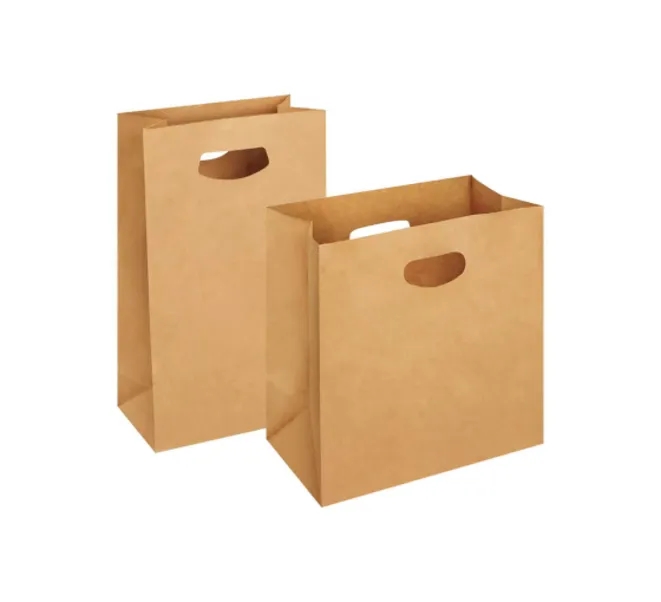 Die-Cut Handle Bags - Brown 5