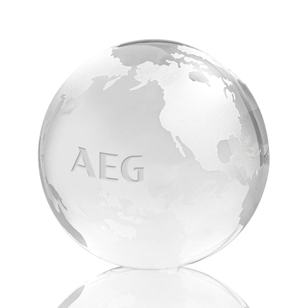 Globe Paperweight - Clear 19