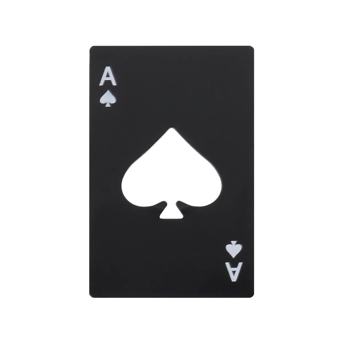 STAINLESS STEEL POKER SHAPE CREDIT CARD BOTTLE OPENER 3
