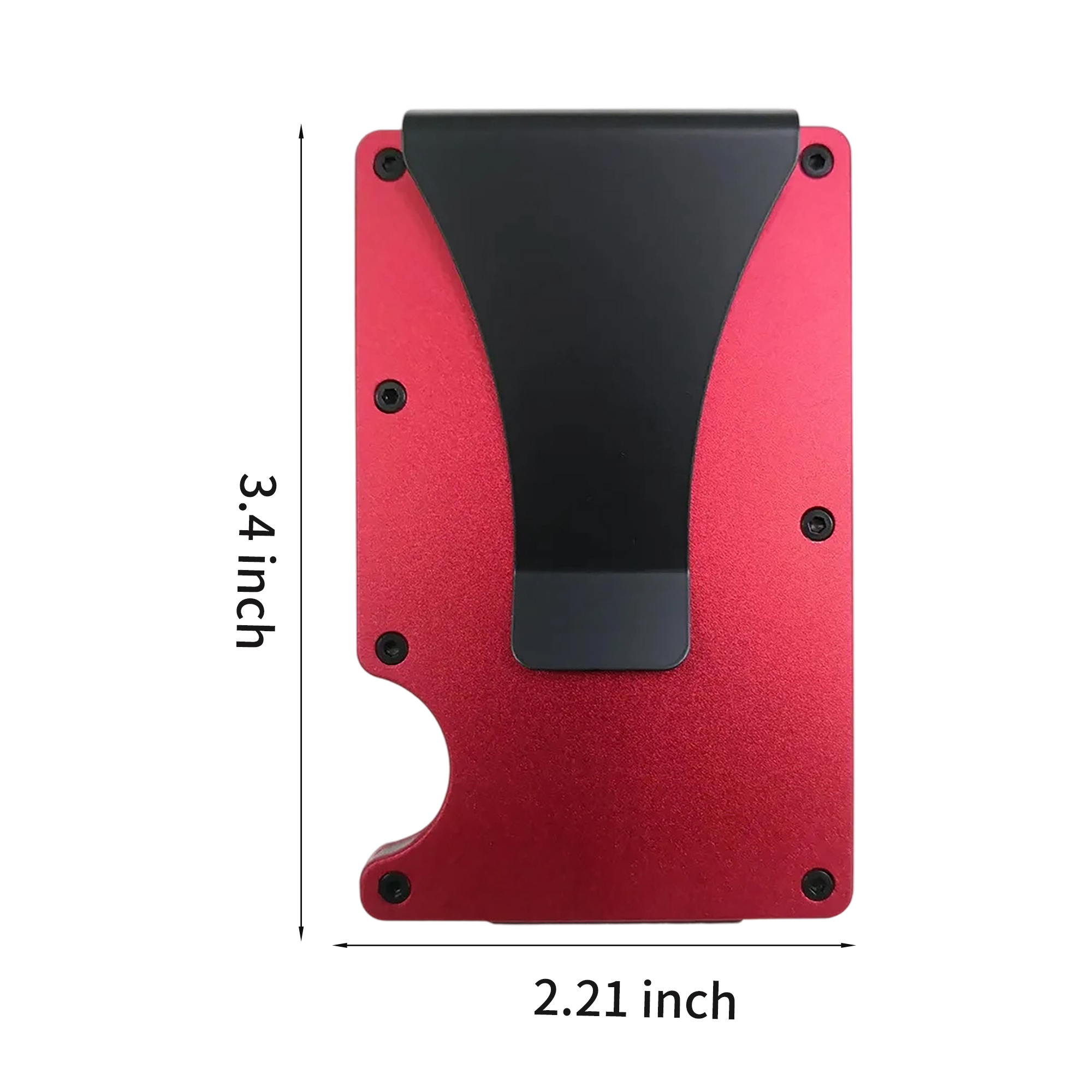 Aluminum Alloy RFID Blocking Card Wallet With Elastic Band And Money Clip 12