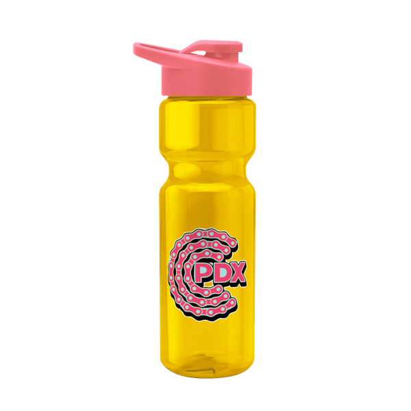 Blazer 28oz Transparent Bike Bottle w/Drink-thru Lid 950