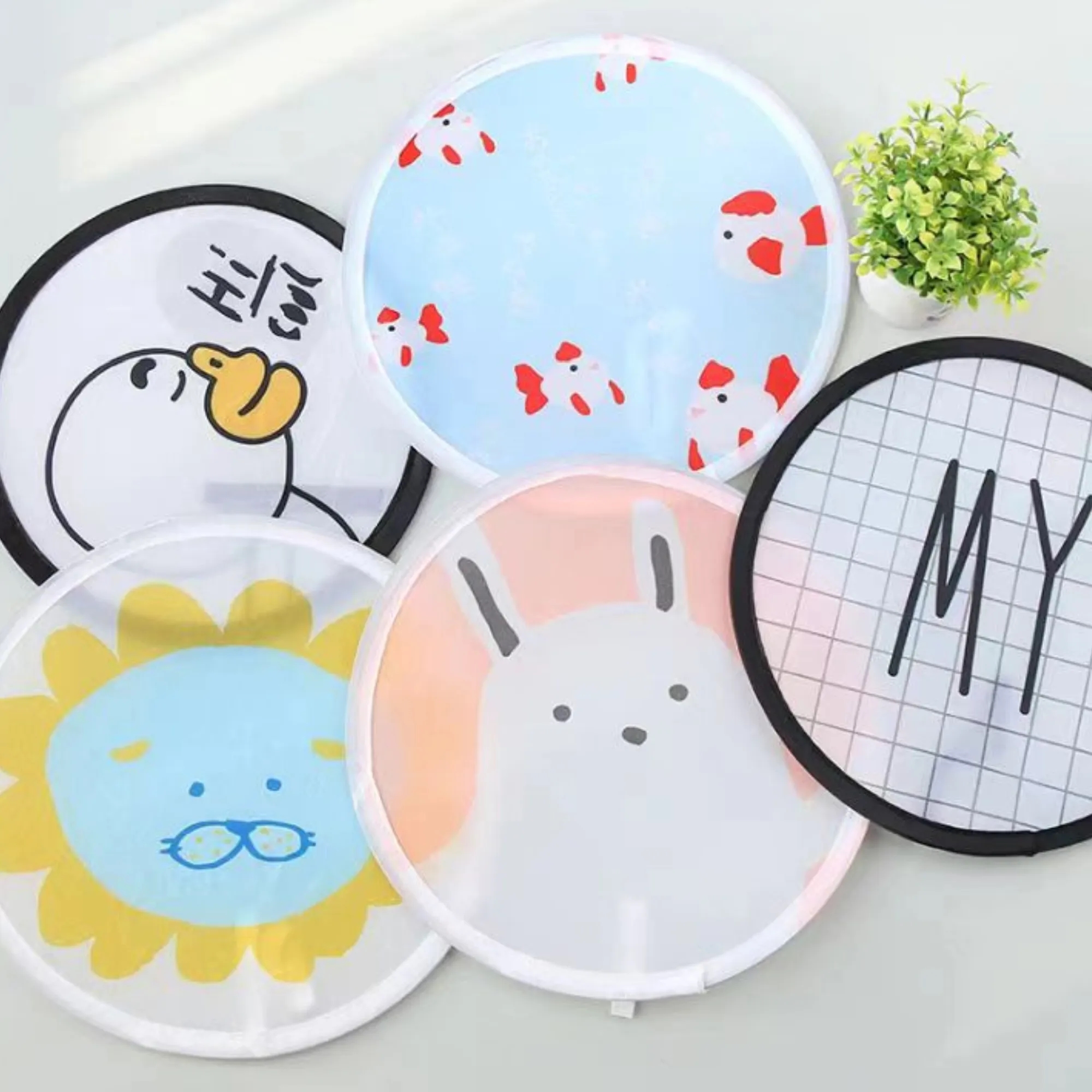 Multi-Style Folding Fans Full-Print Promo Events 3