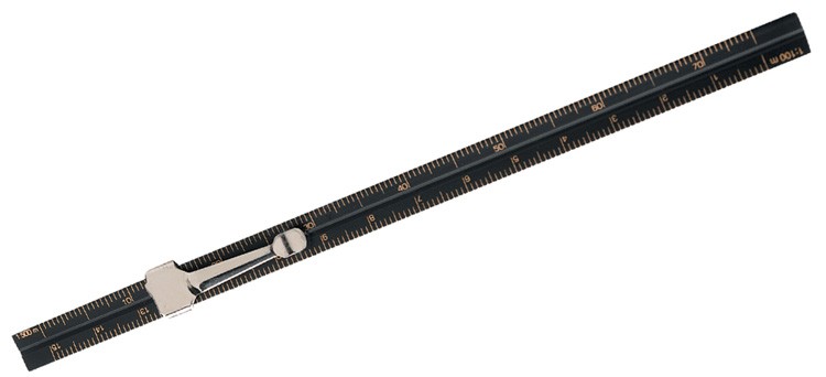 6" Engineer Pocket Scale with pocket clip 6
