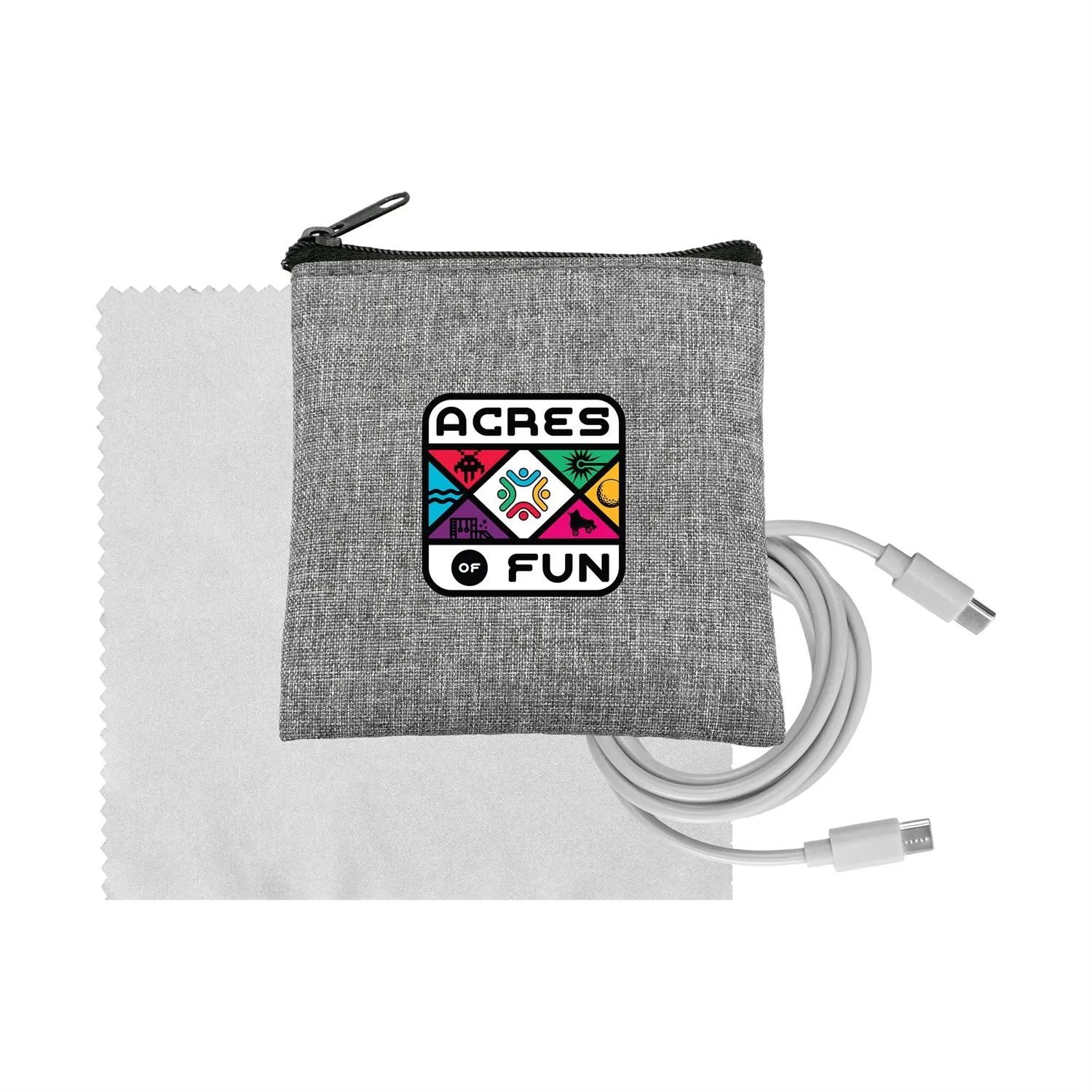 Recycled A+C to C Cable & Cloth Set 15