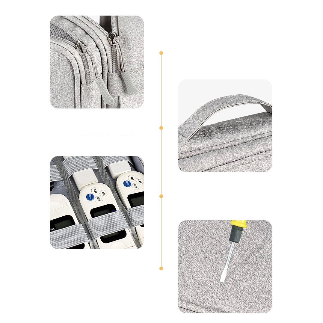 Dual Layers Travel Gear/ / Tech Accessories Organizer Bag 12