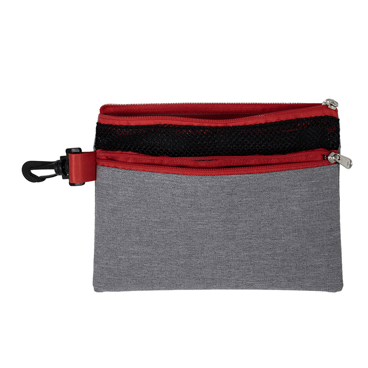 7" W x 5" H "SANTORINI" Mesh Zipper Pouch 4