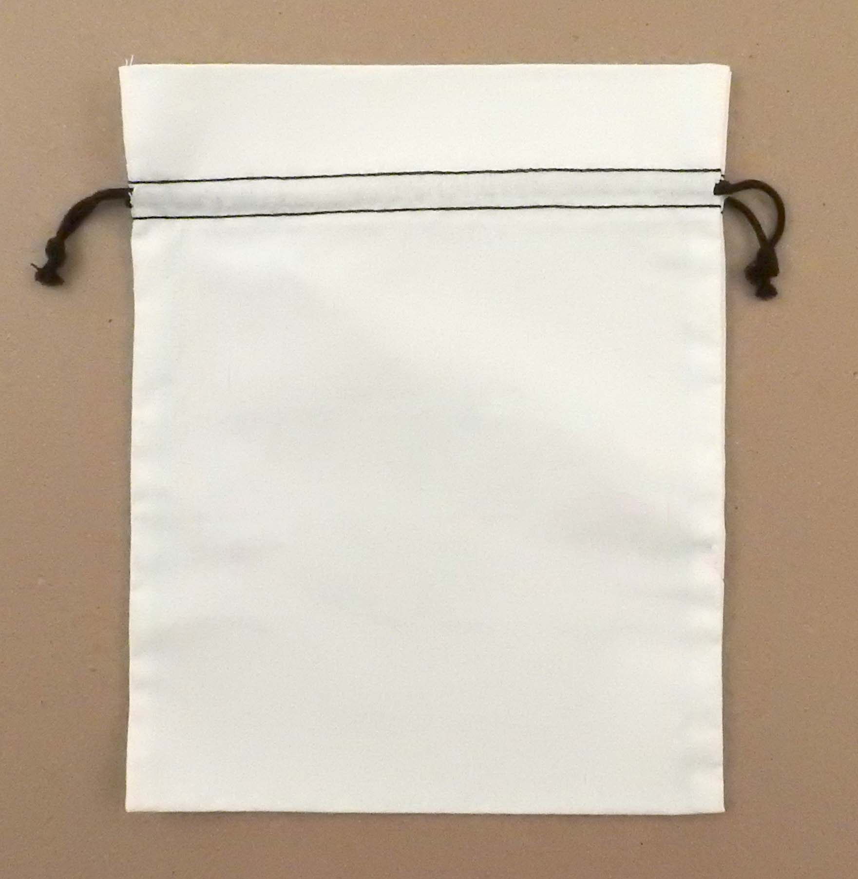 "Duplex" Cotton Double Drawstring Bag 8 x 10" 2