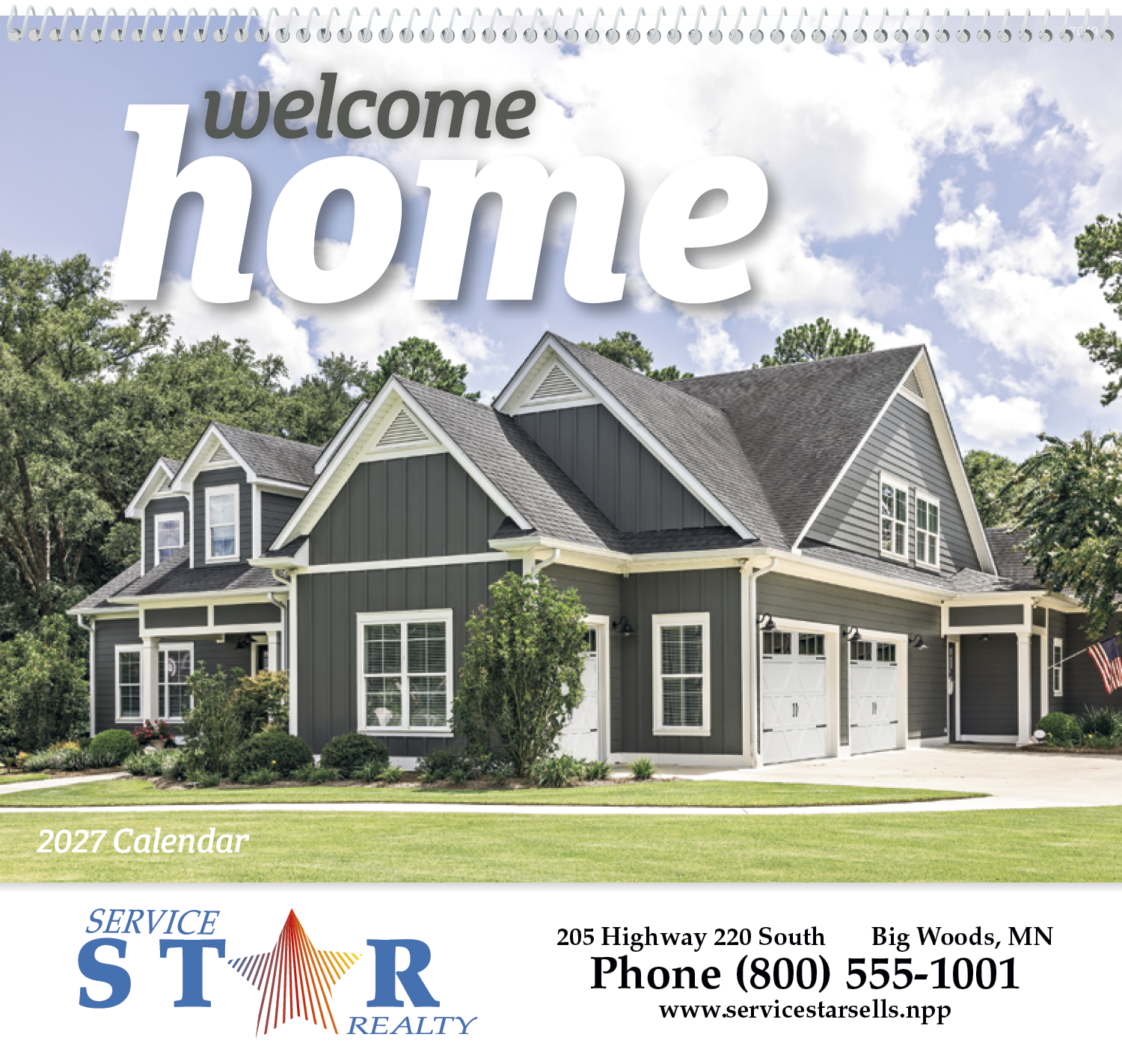 Good Value™ Welcome Home - Spiral Calendar 24
