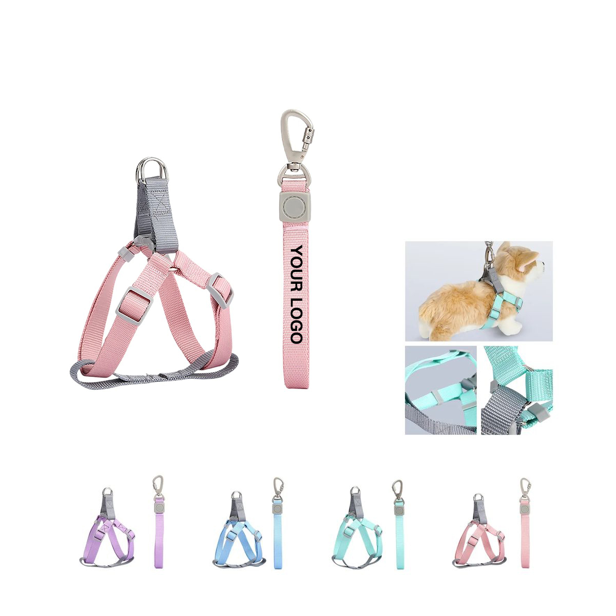 Nylon Adjustable Pet Walking Leash 3