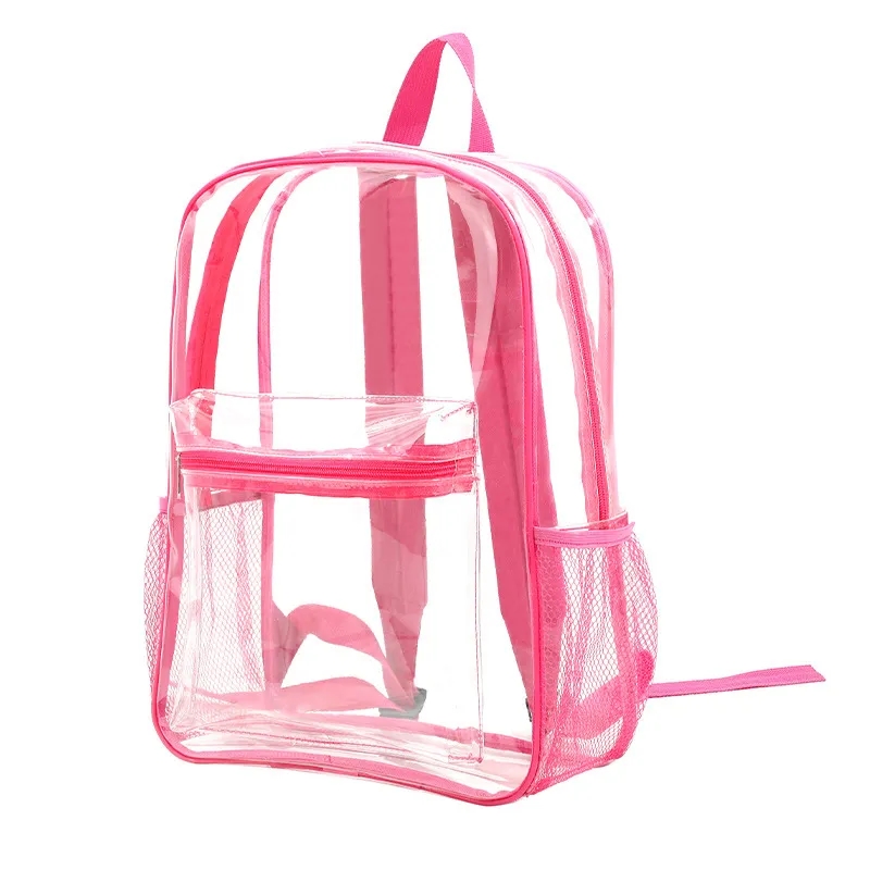 Waterproof Backpack Clear PVC 15 Inch 7