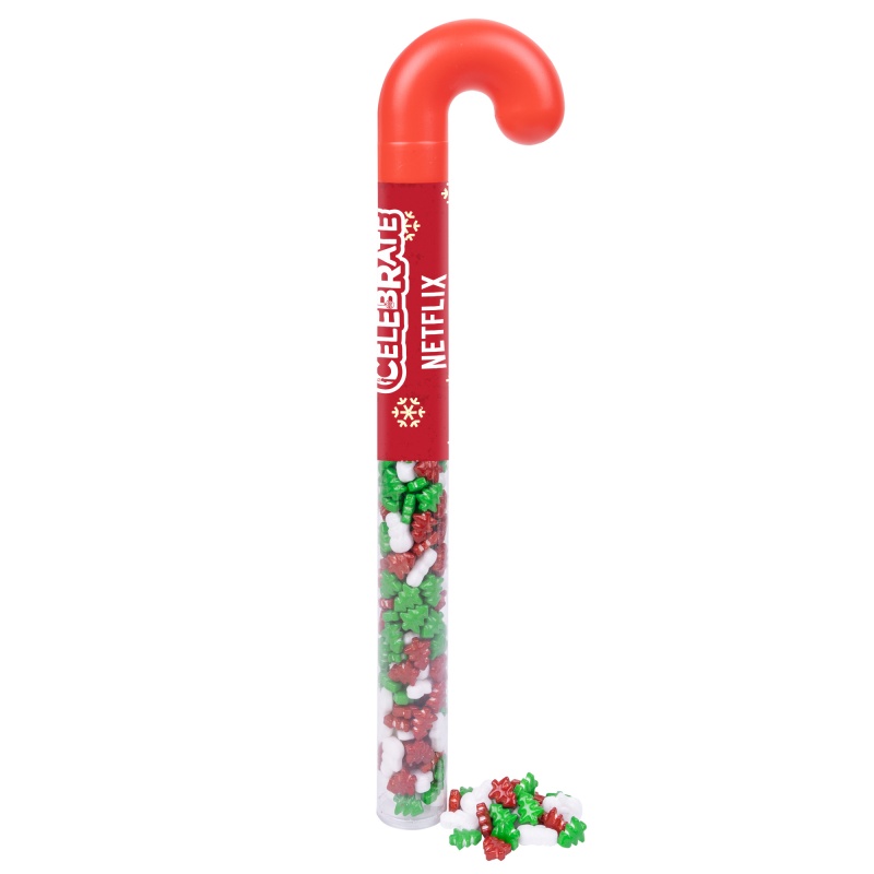 Holiday Candy Cane Tube with Frostys Forest Candies 3