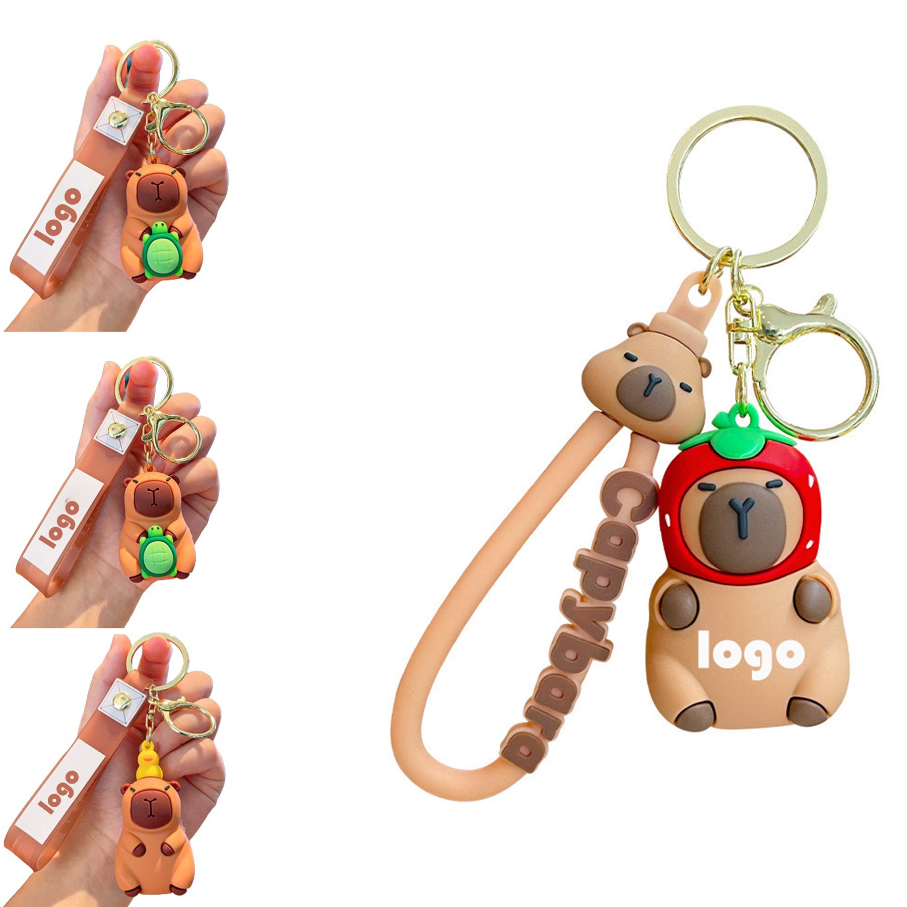 Cartoon Capybara Key Chain