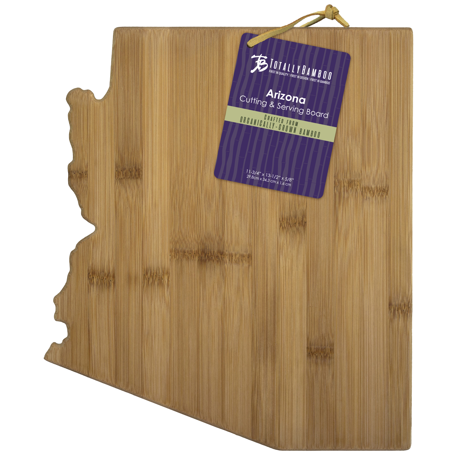 Arizona State Shaped Bamboo Serving and Cutting Board 3
