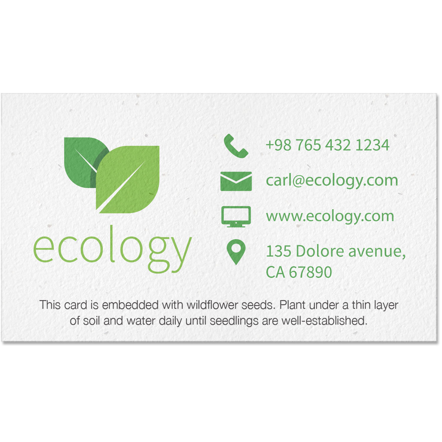 Premium Seeded Paper Business Card 2
