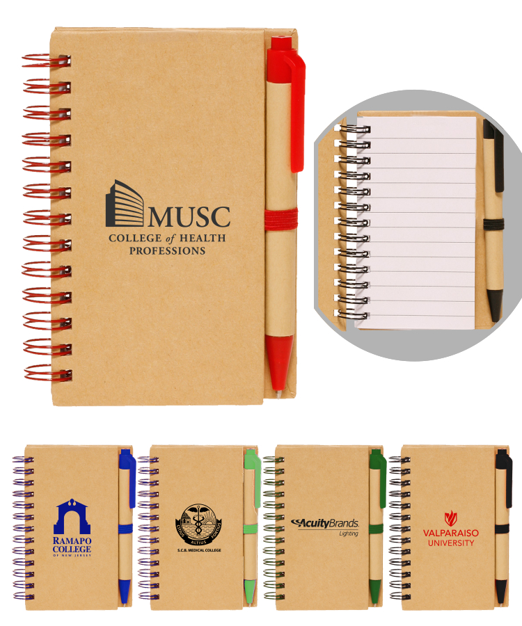 Eco Spiral Notebook w/Pen 1