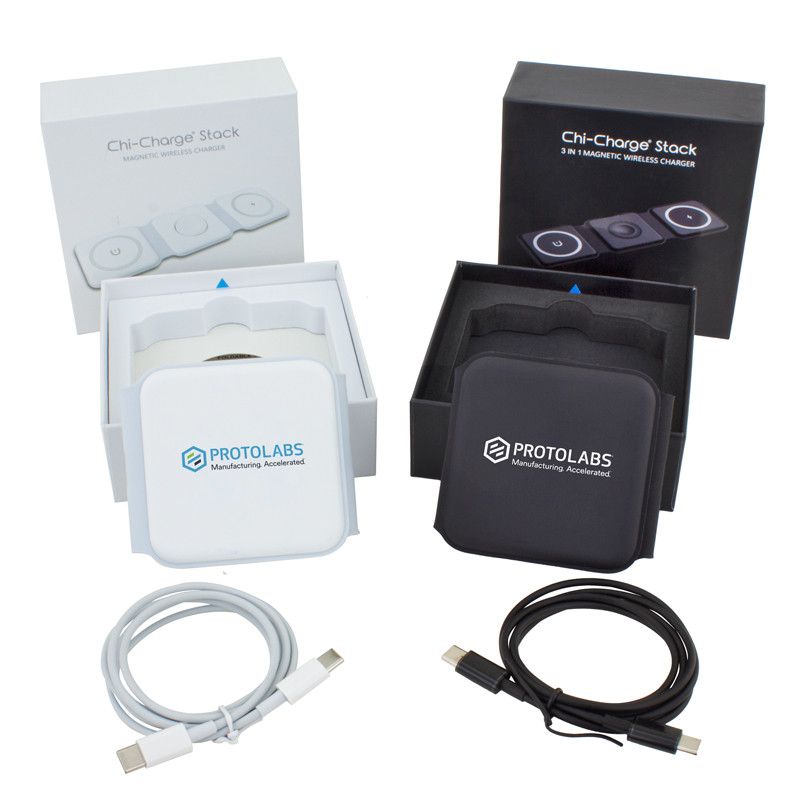 Chi-Charge Stack Foldable 3-IN-1 Fast Charge Mat for Apple and Android 5