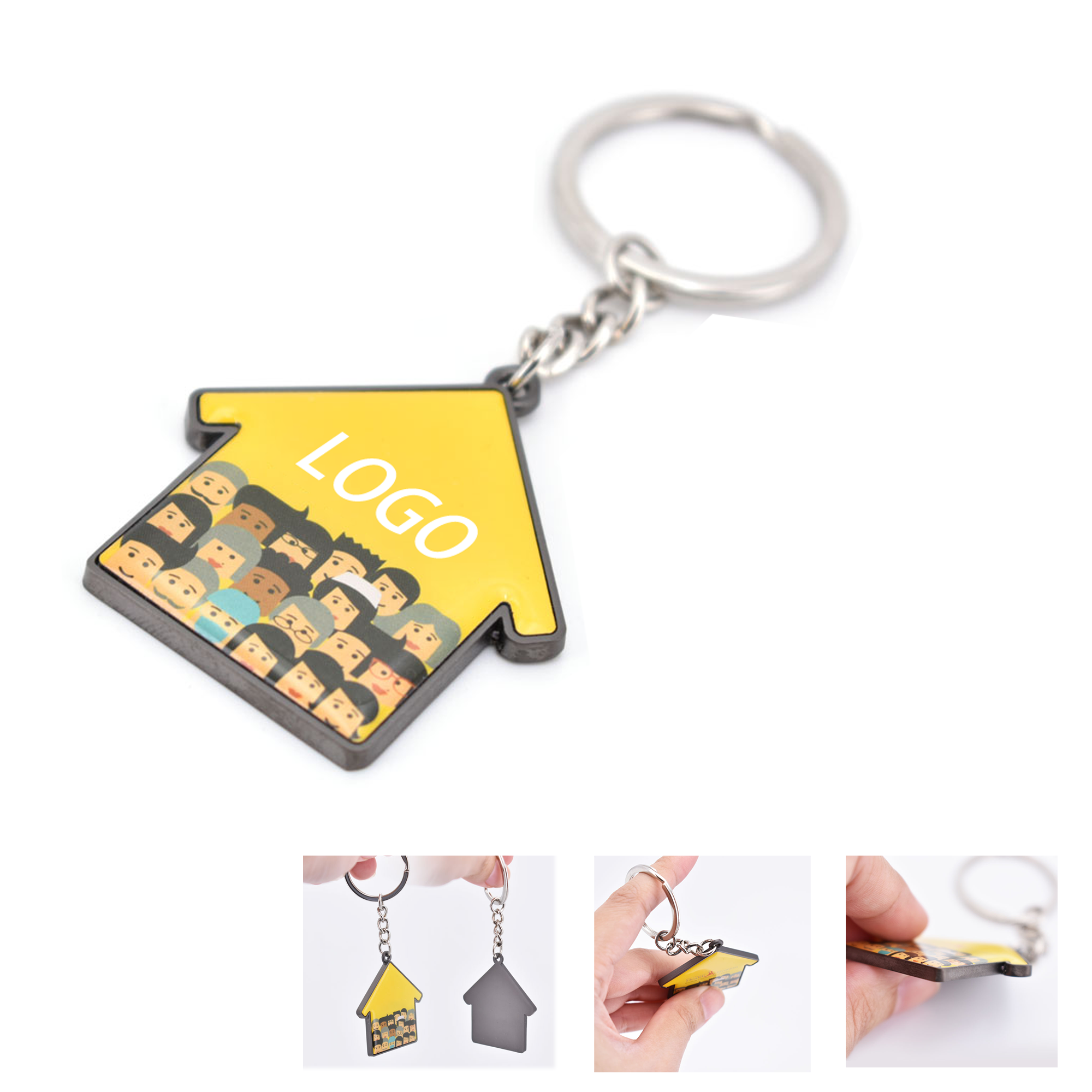 Epoxy Metal Keychain MOQ 100pcs 1