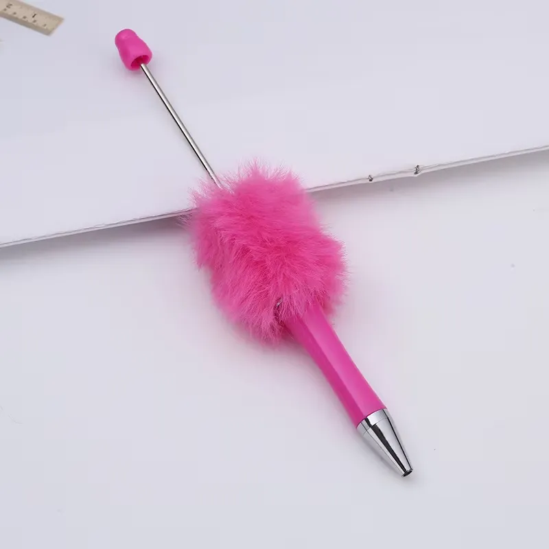 Creative Cute Plush Ball Ballpoint Pen 9