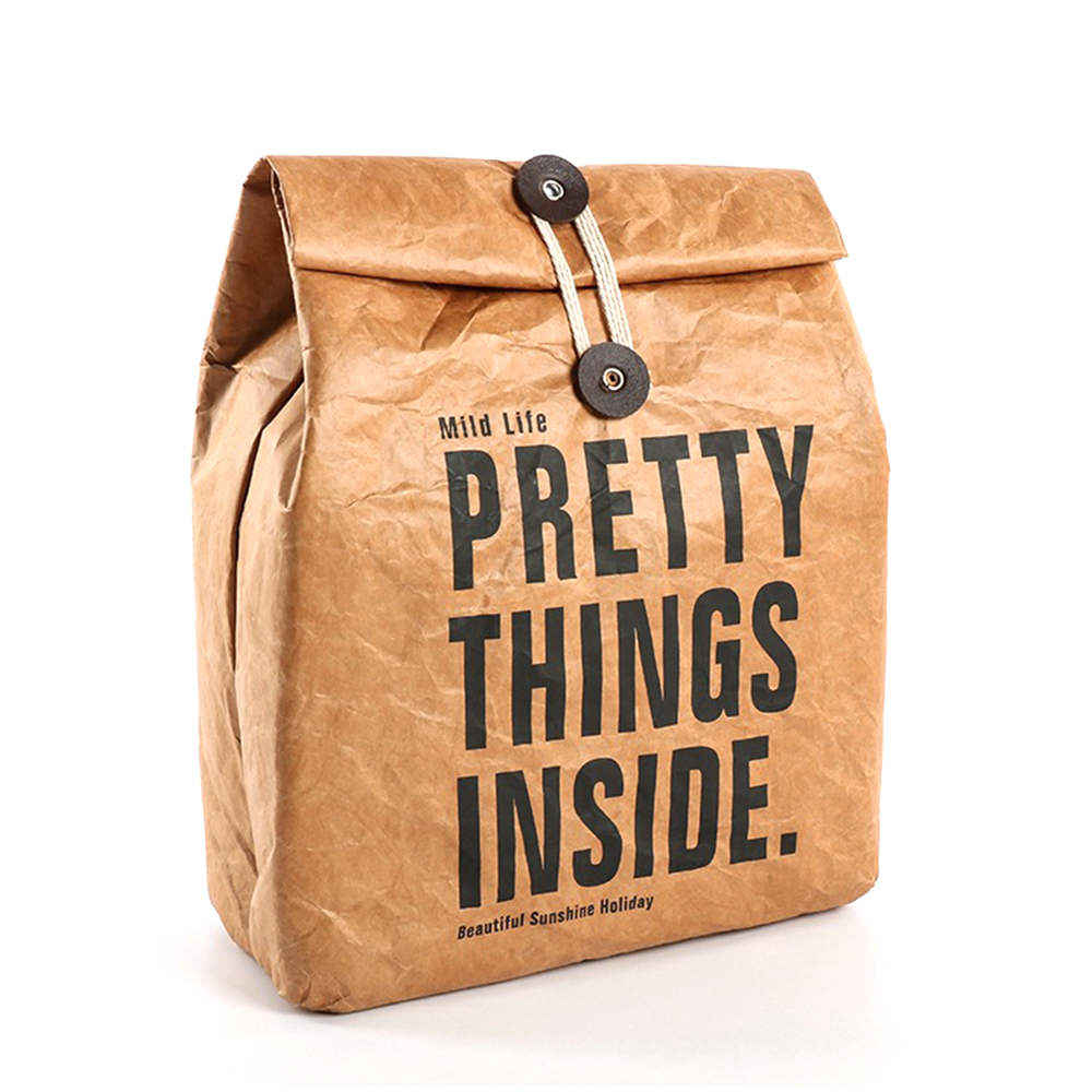 Reusable Freezable Brown Paper Lunch bag