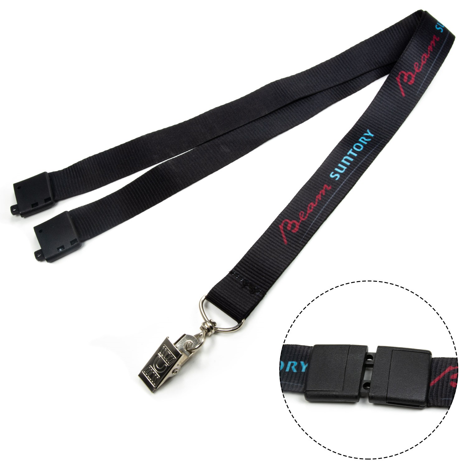 5/8" Polyester Full color Lanyards with Safety Breakaway 3