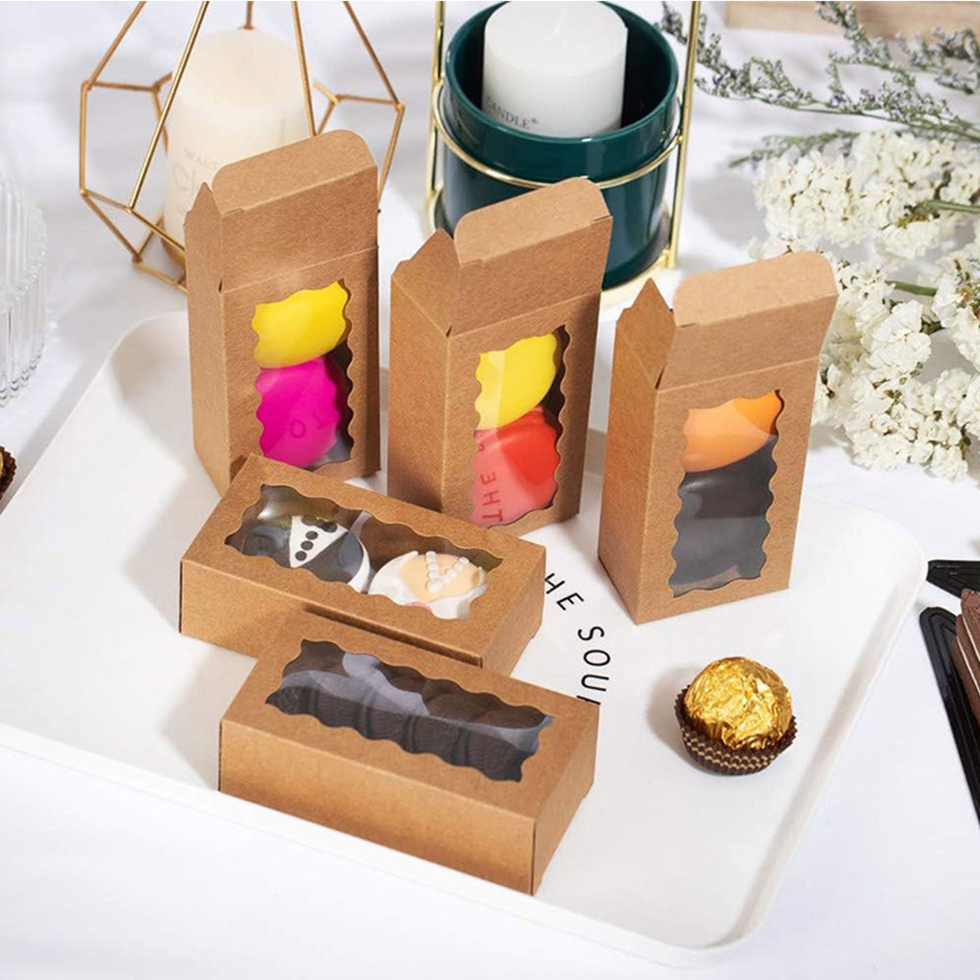 Sturdy Kraft Paper Box for 2 Macarons ?C Sustainable & Elegant 5