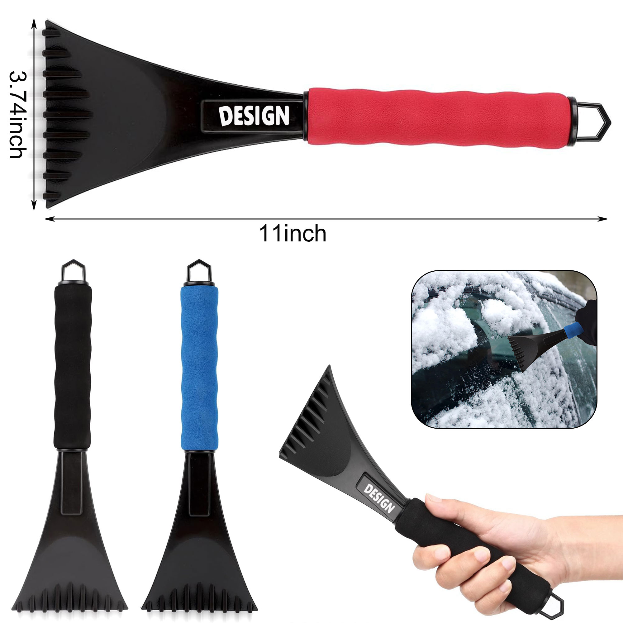 Car Windshield Ice Scraper and Snowplow 2