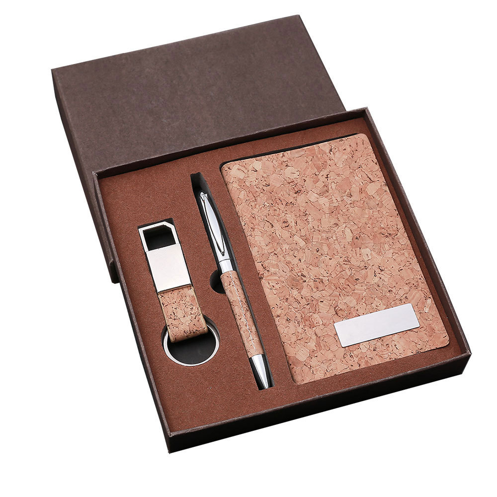 Wood Grain 3-Piece Office Gift Set 9