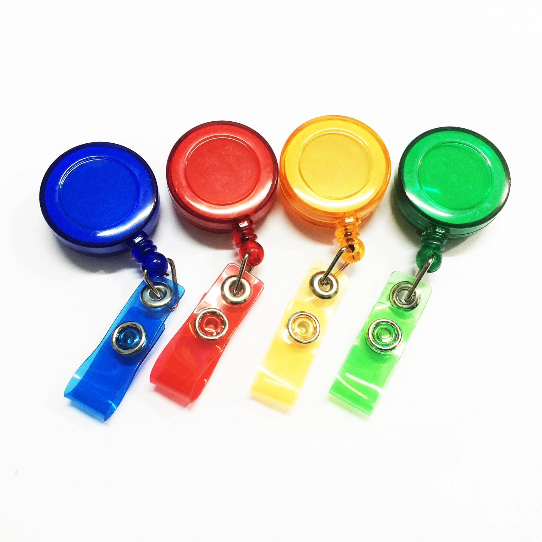Round retractable badge holder 4