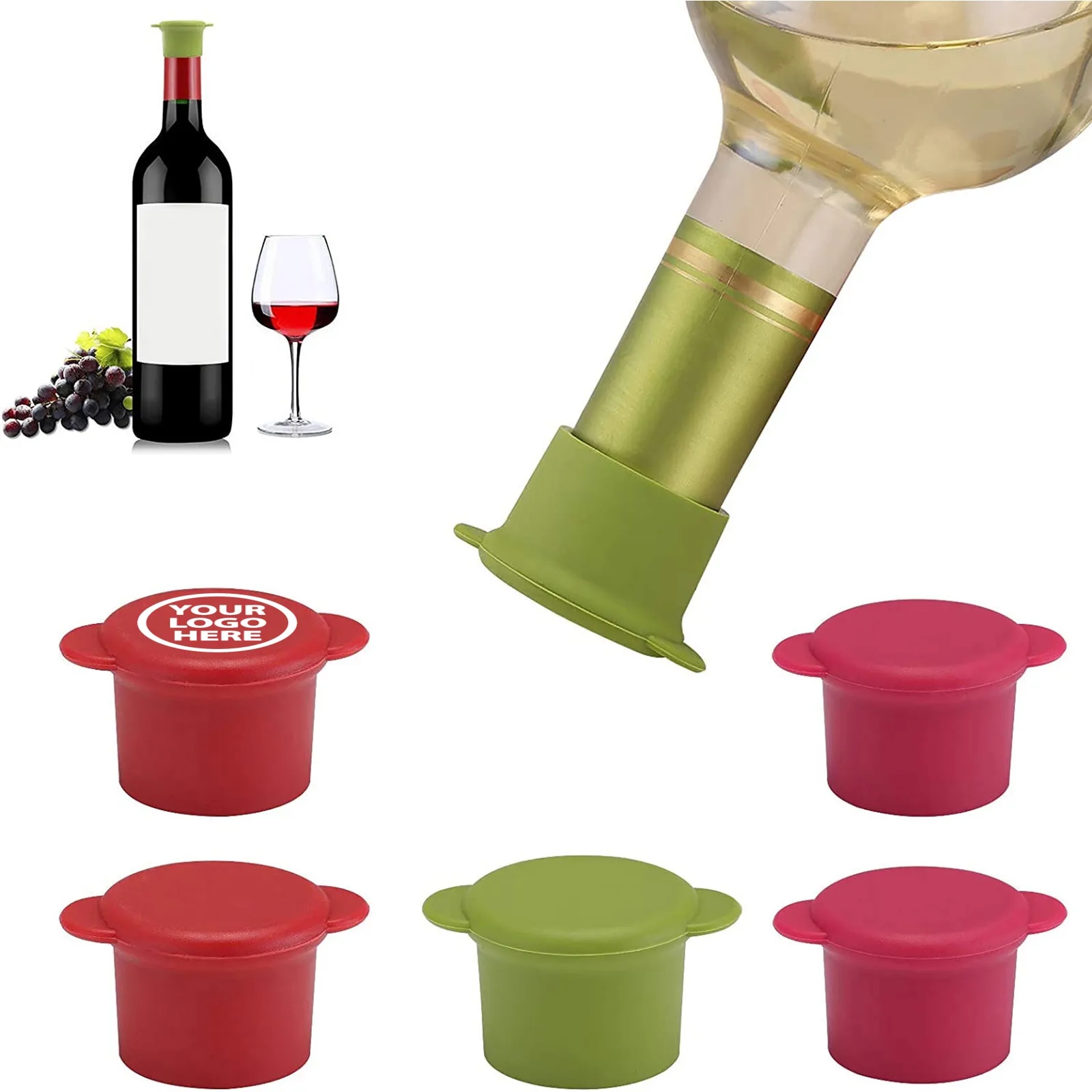 Silicone Wine Cap Bottle Stopper 2