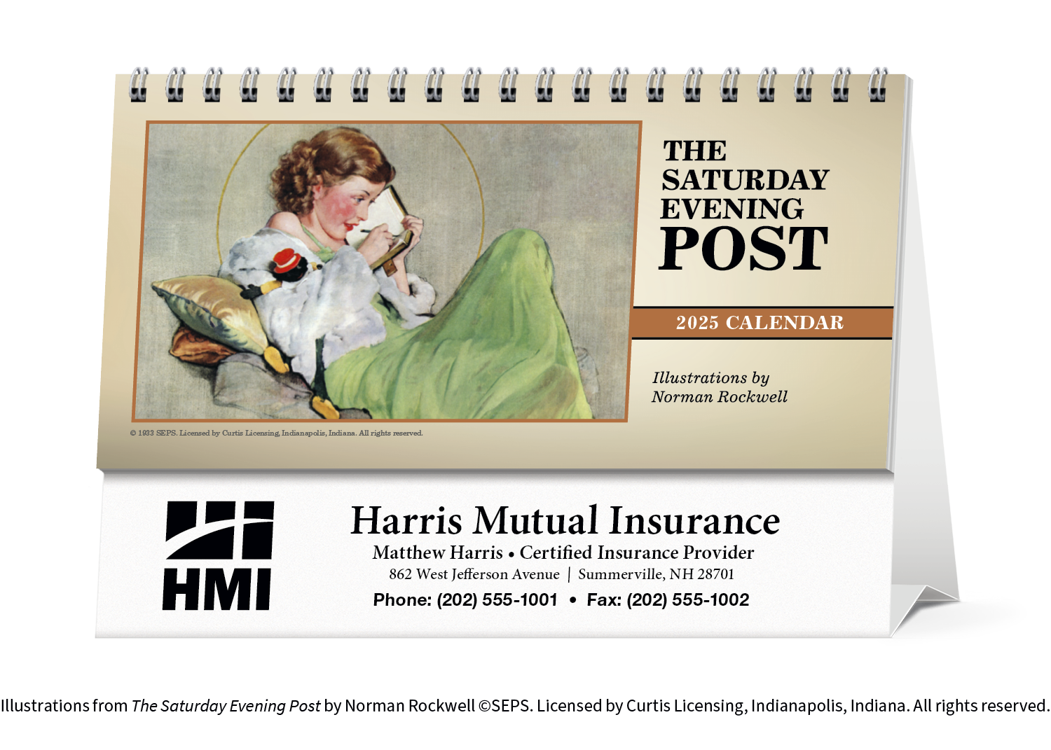 Triumph® Calendars The Saturday Evening Post Illustrations by Norman Rockwell Desk Calendar 8