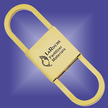 GOLD PLATED BRASS PULL APART KEYRING 2