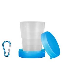 Translucent Plastic Collapsible Cup With Carabiner 3