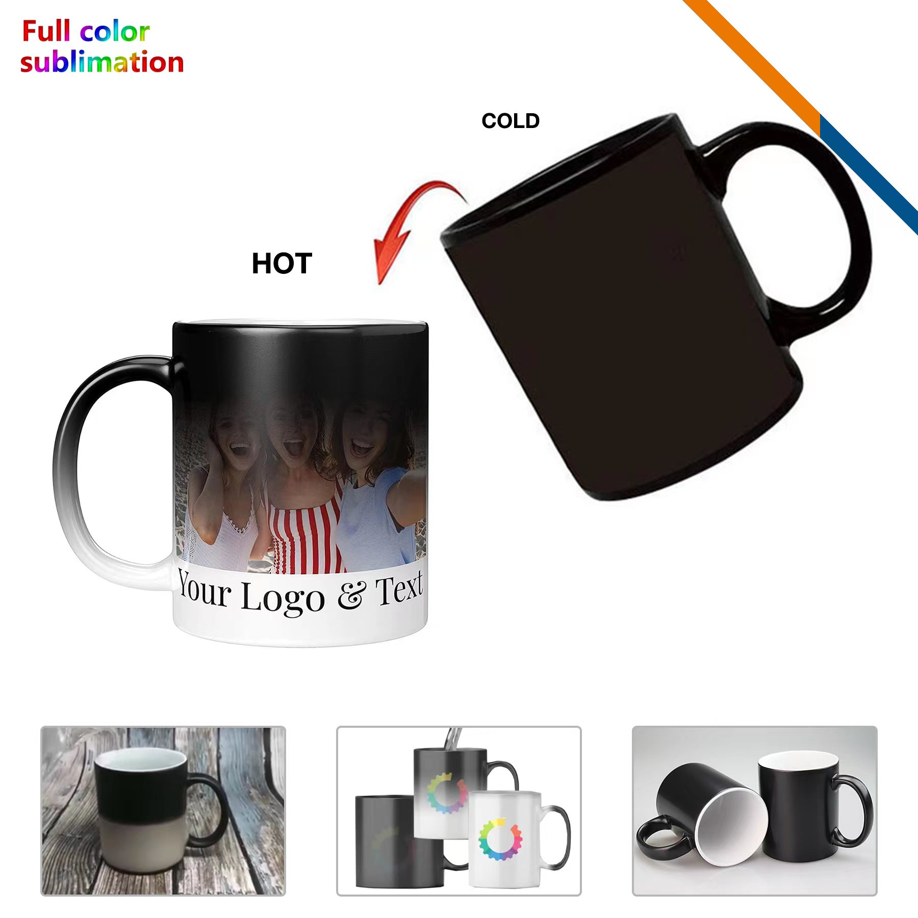 Rolo Heat Changing Ceramic Mug - 11 OZ. 3