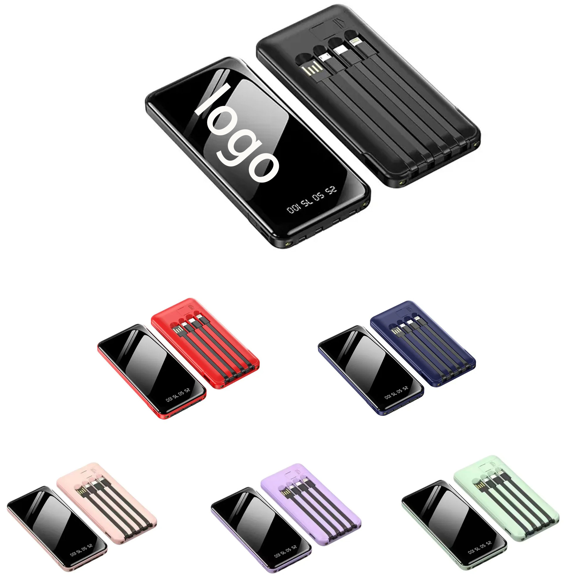 10000mah Power Bank W/ Charging Cable Line 1