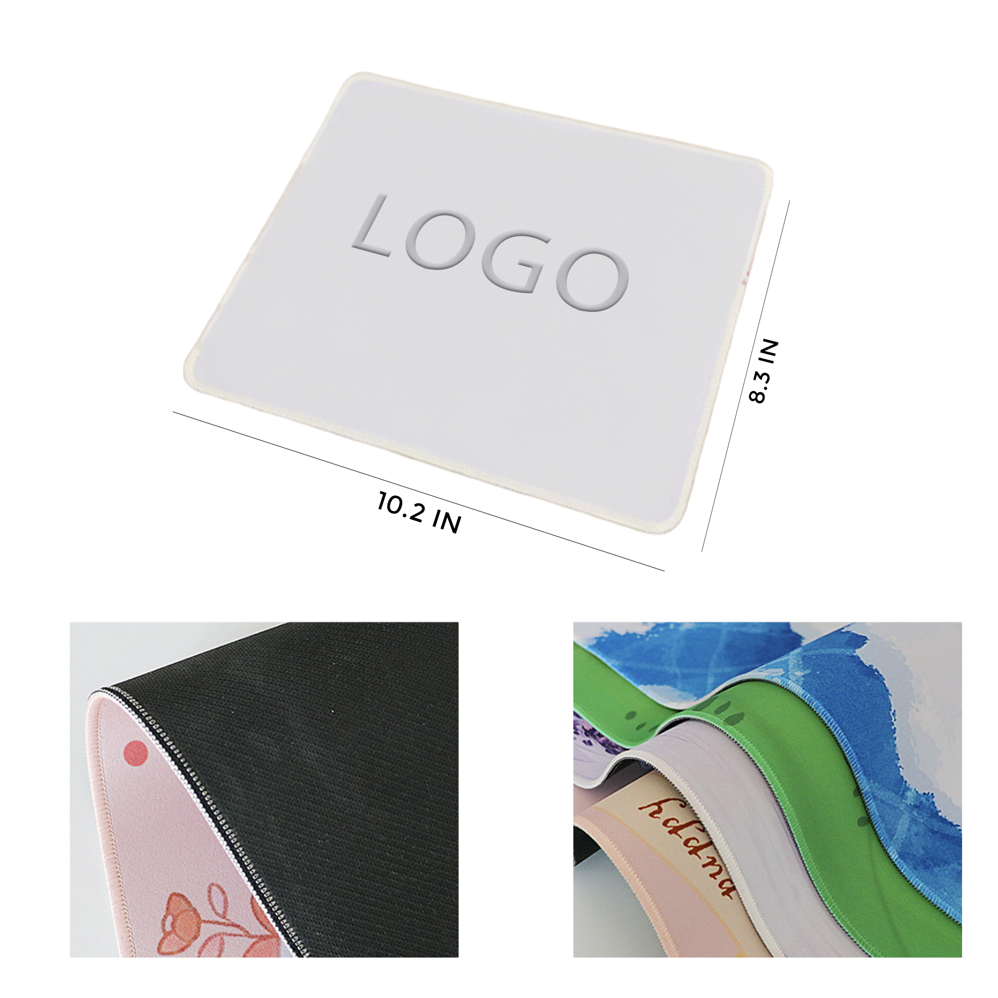 MOQ 50 Pcs Durable Edge Locked Mouse Pad 2