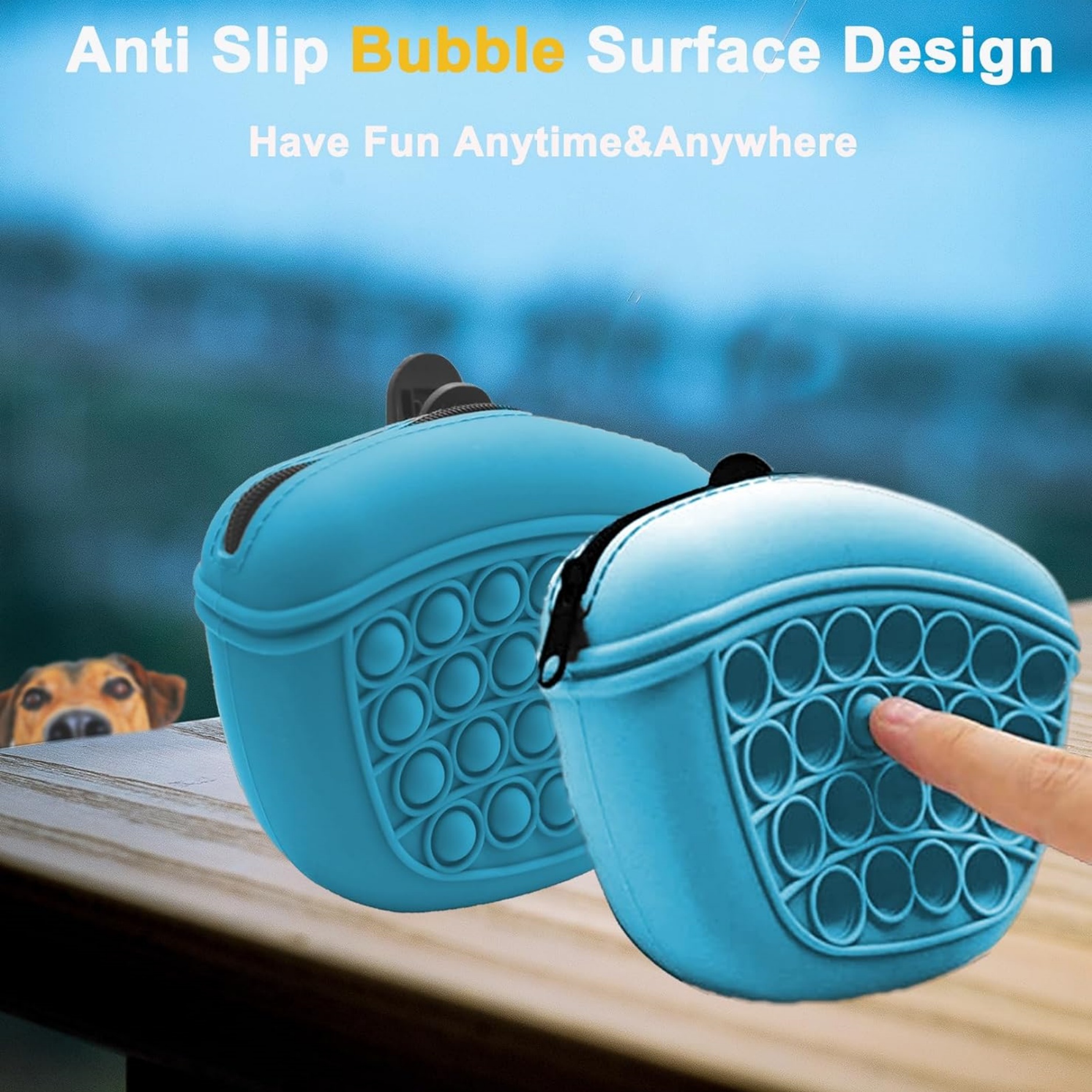 Stress Relief Silicone Dog Treat Pouch 11