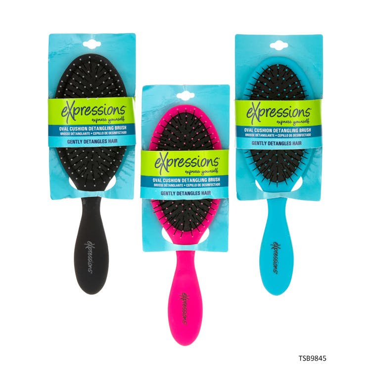 Oval Cushion Detangling Brush - Assorted Colors 2