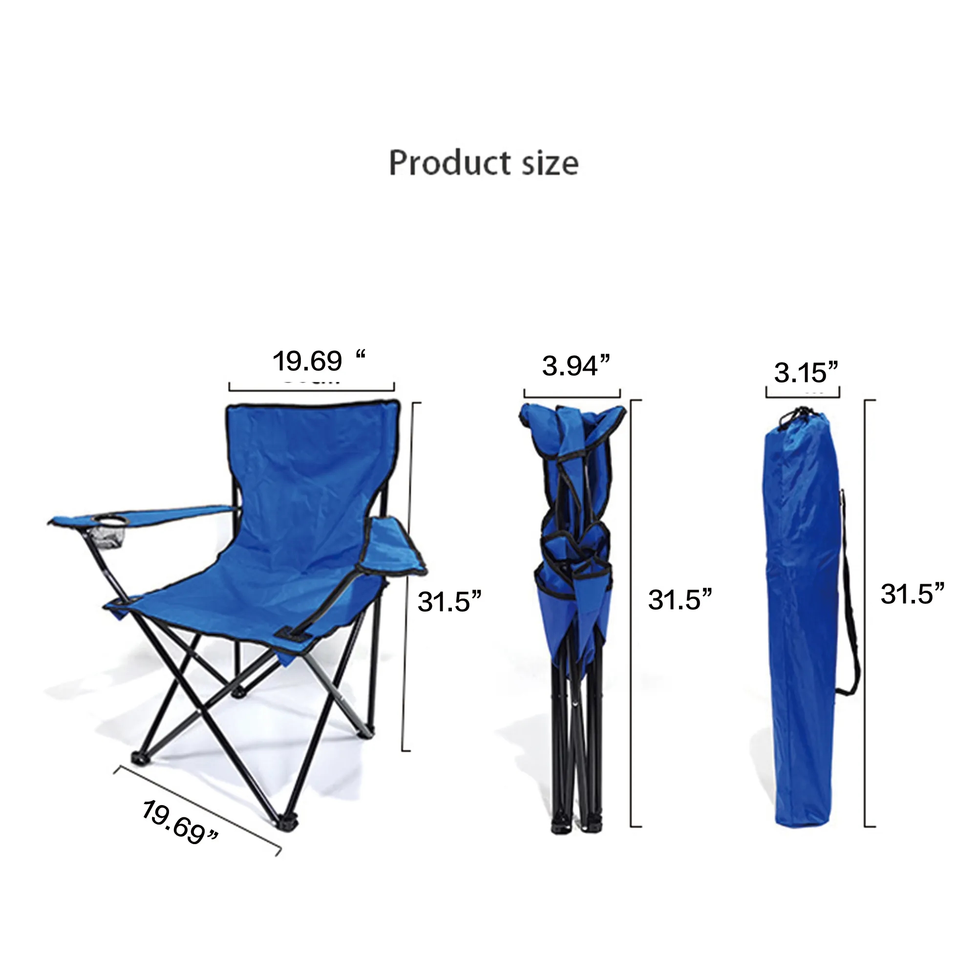 Multi Functional Folding Leisure Chair With Cup Holder 3