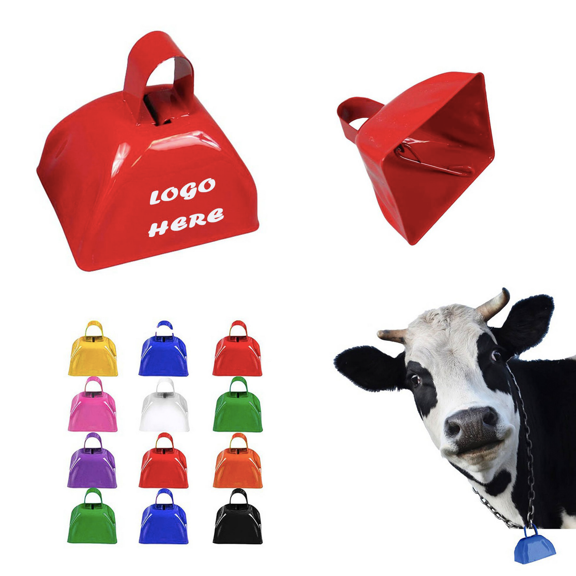 3" Metal Cow Bell 1