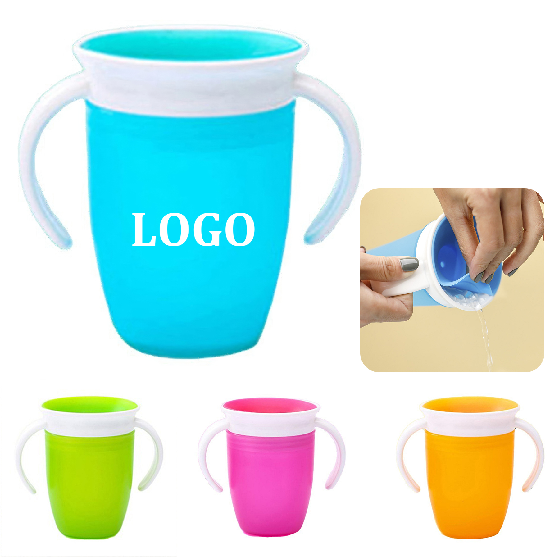 7 OZ Trainer Sippy Cup with Handles 1