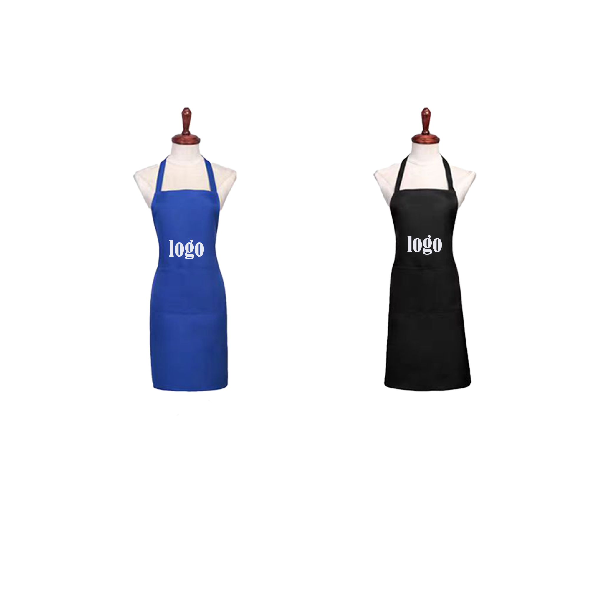 Unisex Comfortable Chef-Grade Bib Apron w/ Tool Pockets With 2 Pocket MOQ50 2
