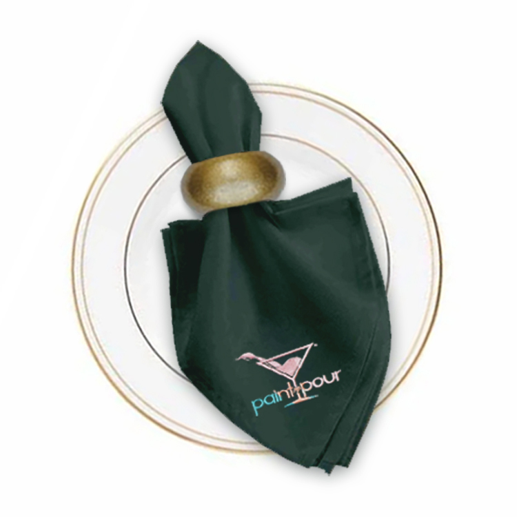 17 in. x 17 in. PolyPoplin™ Napkin (Embroidery Logo/Text) 36