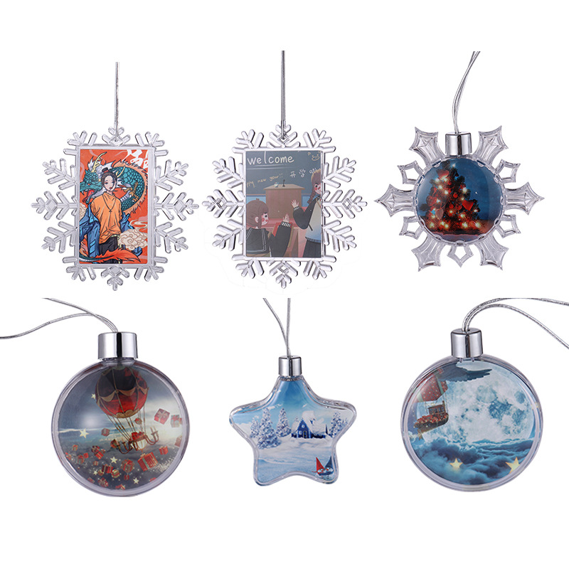 Heat-Transfer Plastic Acrylic Christmas Ornaments 2
