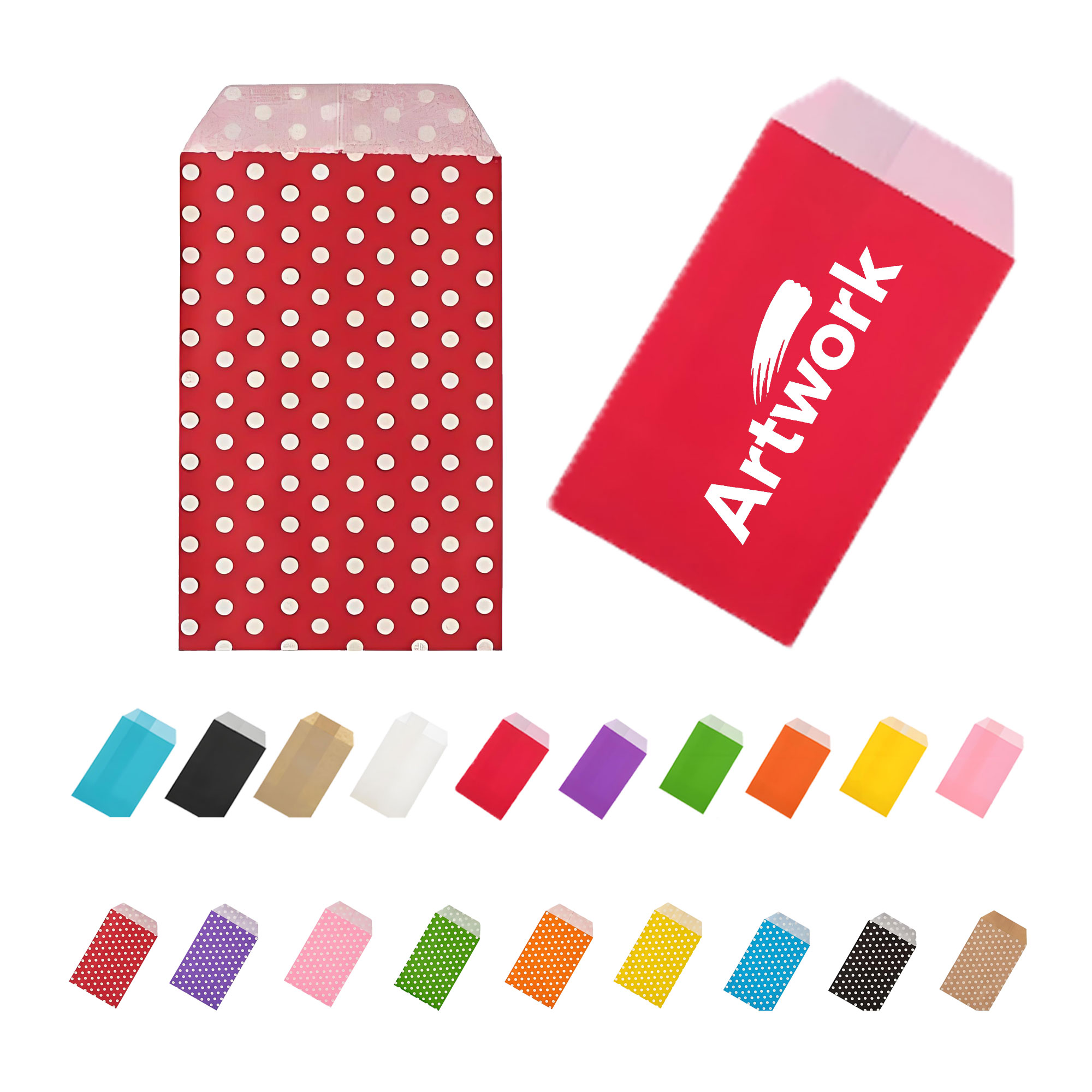 Customized Colored Candy Paper Bag 2